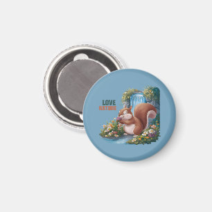 Íman Amor Nature Esquilo Engraçado
