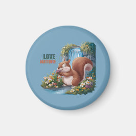 Íman Amor Nature Esquilo Engraçado