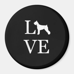 Íman amor, o gigante Schnauzer, o amante do cachorro Ow