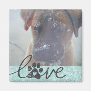 Íman Amor por Foto de Pet Personalizado - GraphicLoveSh