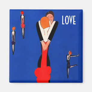 Íman Amor. Presente de Dia de os namorados Art Deco