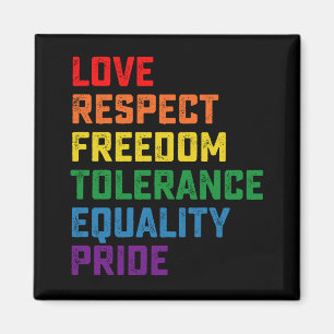 Íman Amor Respeito Liberdade Tolerância Igualdade Orgul