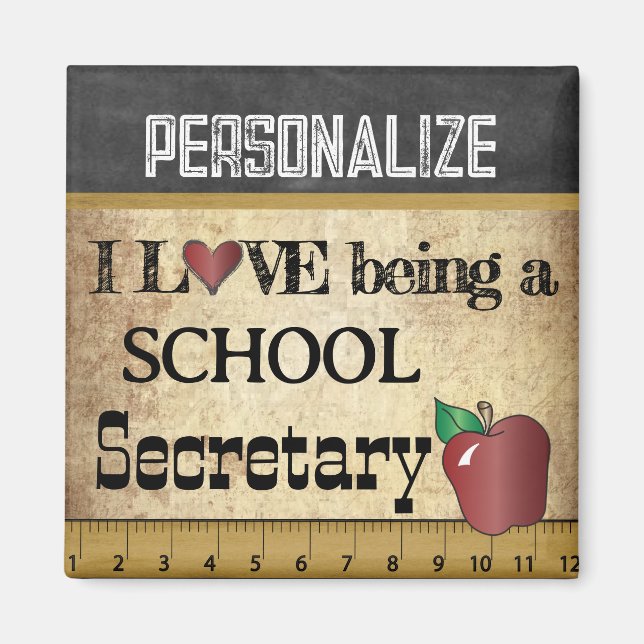 Íman Amor ser secretário escolar (Frente)