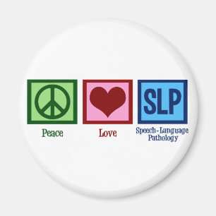Íman Amor SLP da paz da patologia da língua do discurs