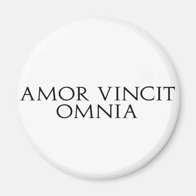 Íman Amor Vincit Omnia Magnet (Frente)