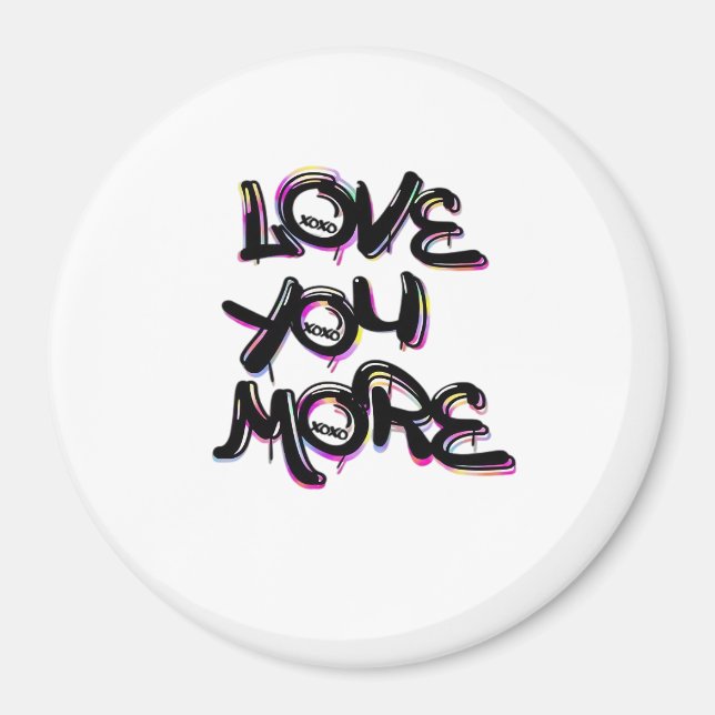 Íman Amor Você Mais Design Limpo Moderno (Frente)