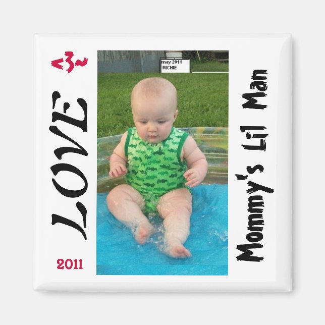 Íman AMOSTRA DE MAGNET LIL MAN mamãe (Frente)