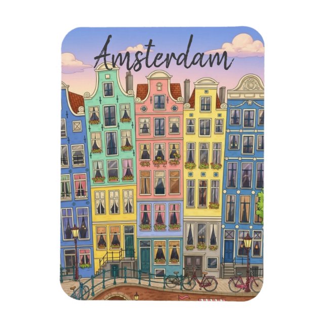 Íman Amsterdã Holanda (Vertical)