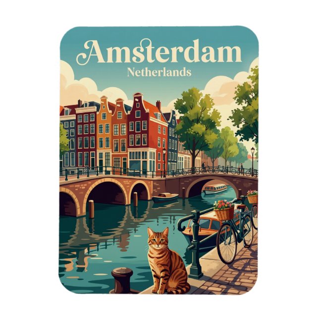 Íman Amsterdã Holanda (Vertical)