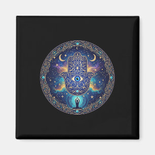 Íman Amuleto de Olhos Maus Proteção Estética Yoga Hamsa