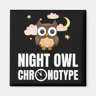 Íman Amusing Night Owl Chronótipo