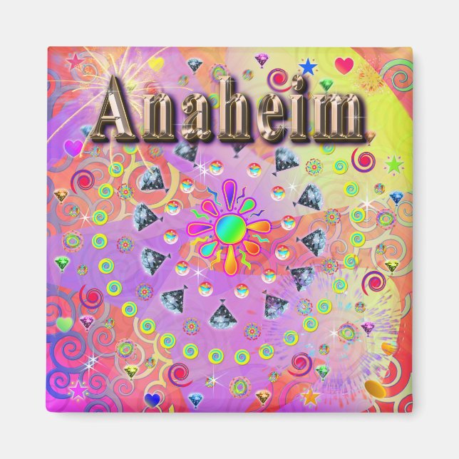 Íman Anaheim Lucky Ouro Magnet (Frente)