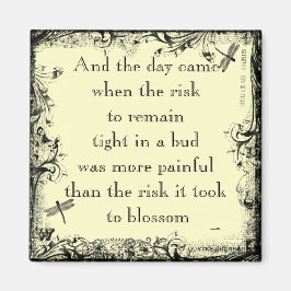 Íman Anais Nin Risk Quote Magnet