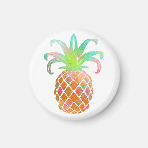 Íman Ananases da Aloha da PixDezines/Fundo da DIY