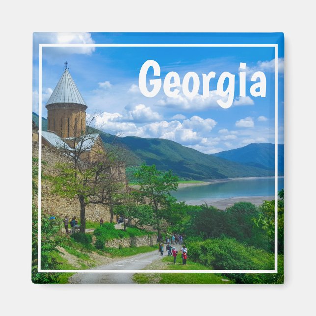Íman Ananuri Castle Georgia Aragvi Caucuses Montanhas (Frente)