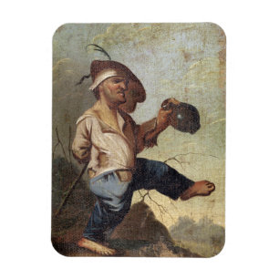 Íman Anão que guardara um jarro (óleo nas canvas