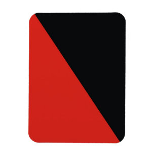 Íman anarchy flag red black