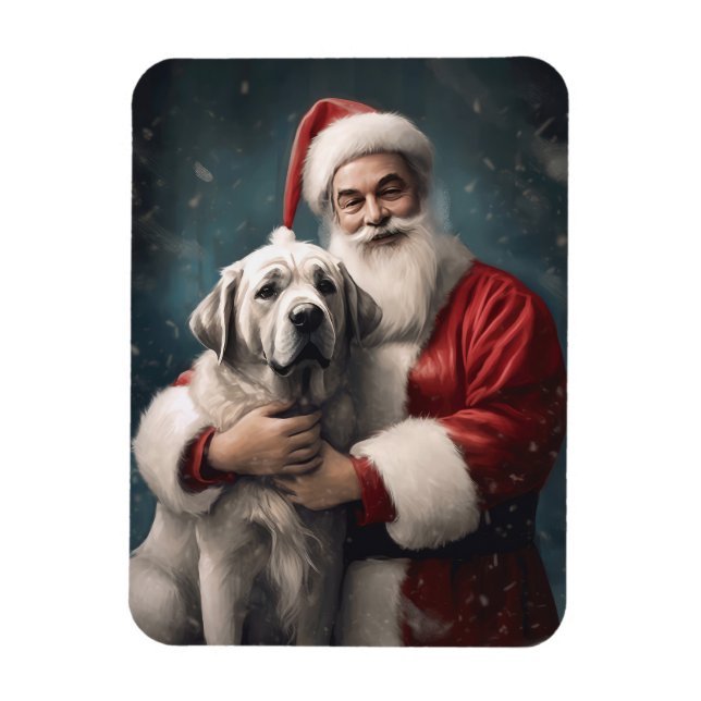 Íman Anatólia Shepherd com o Natal do Papai Noel (Vertical)