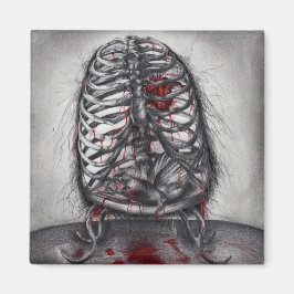 Íman Anatomia da Gaiola Vazia Coração Surrealismo Arte 