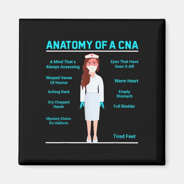 Íman Anatomia de um cna – engraçada anatomia de enferme (Frente)