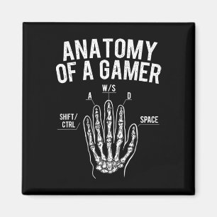 Íman Anatomia de um jogador - Conso do jogador de vídeo