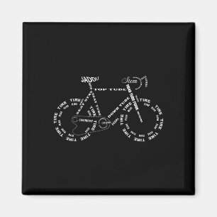 Íman Anatomia de uma bicicleta - partes engraçadas de b