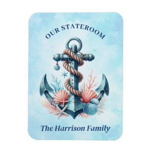 Íman Anchor Cruise Ship Stateroom Magnet