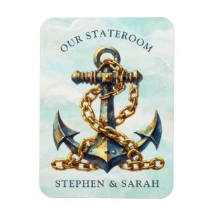 Íman Anchor Cruise Ship Stateroom Magnet