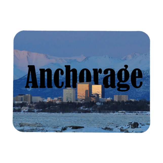 Íman Anchorage Alaska Magnet (Horizontal)