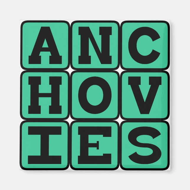 Íman Anchovas, Cobertura de Pizza (Frente)