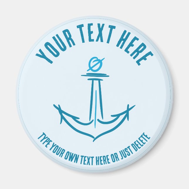 Íman Âncora marítima. Modelo de Presente de Marinheiro (Frente)