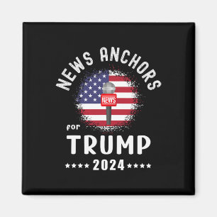 Íman Âncoras Para Trump 2024 American Flag Vote Trump