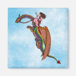 Íman Andando pelo Dragão Arco-Íris