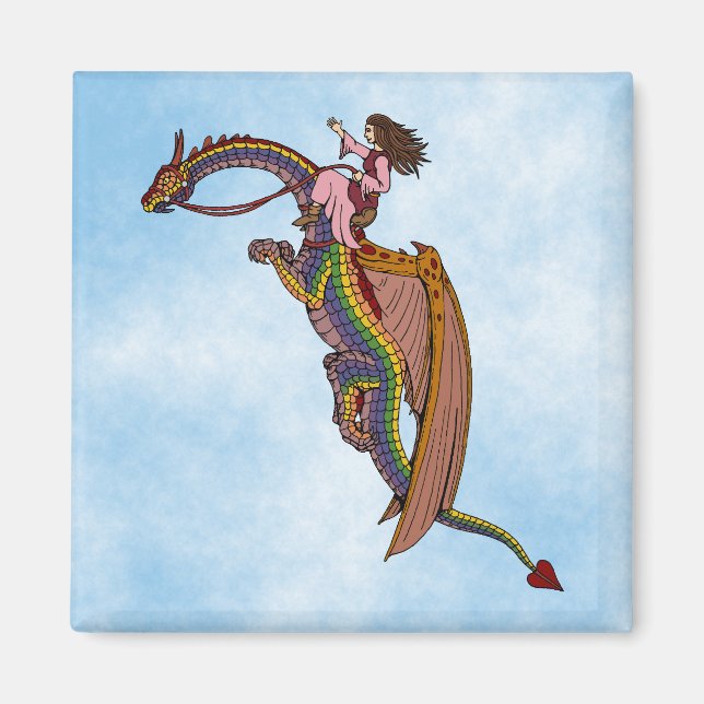 Íman Andando pelo Dragão Arco-Íris (Frente)