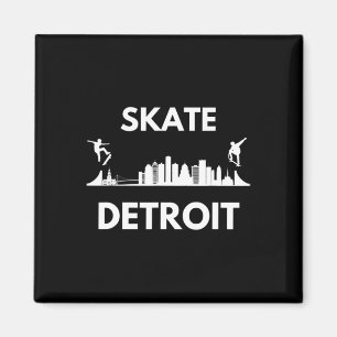 Íman Andar de skate Detroit Mi Fãs de Skate Detroit Sky