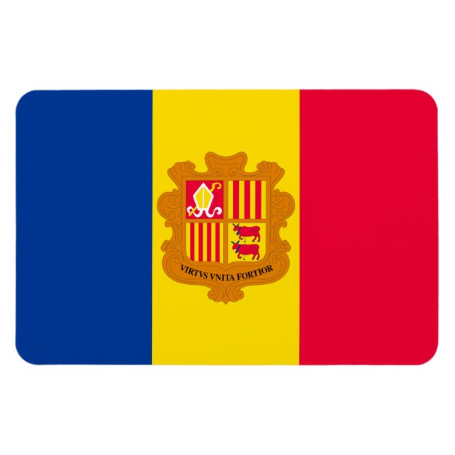 Íman Andorra Flag (Horizontal)