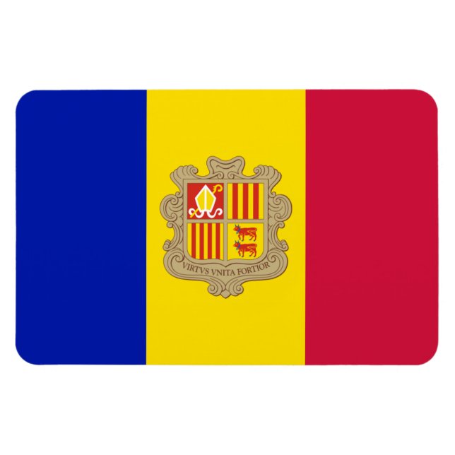 Íman Andorra Flag (Horizontal)