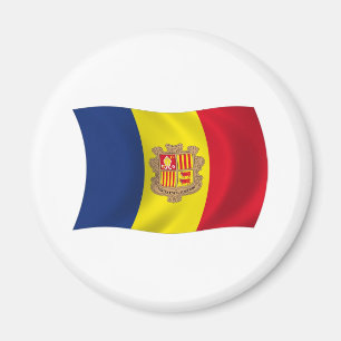 Íman Andorra Flag Magnet