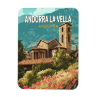 Andorra la Vella Viagem Art Vintage