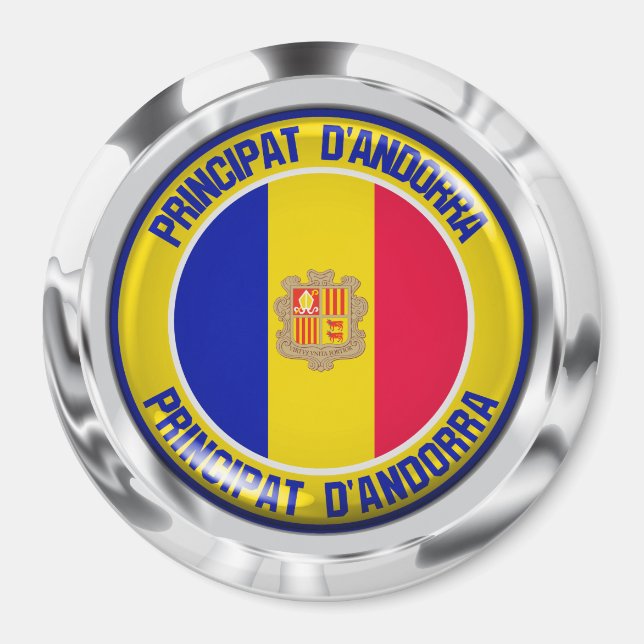 Íman Andorra Round Emblem (Frente)