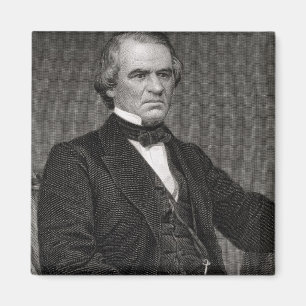 Íman Andrew Johnson, gravado de uma fotografia por Thom