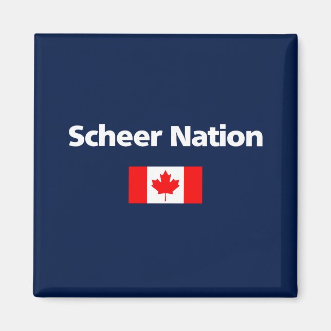 Íman Andrew Scheer Nation Conservador Canada Flag Dark (Frente)