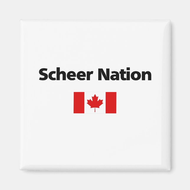Íman Andrew Scheer Nation Conservador Flag Canadiano (Frente)