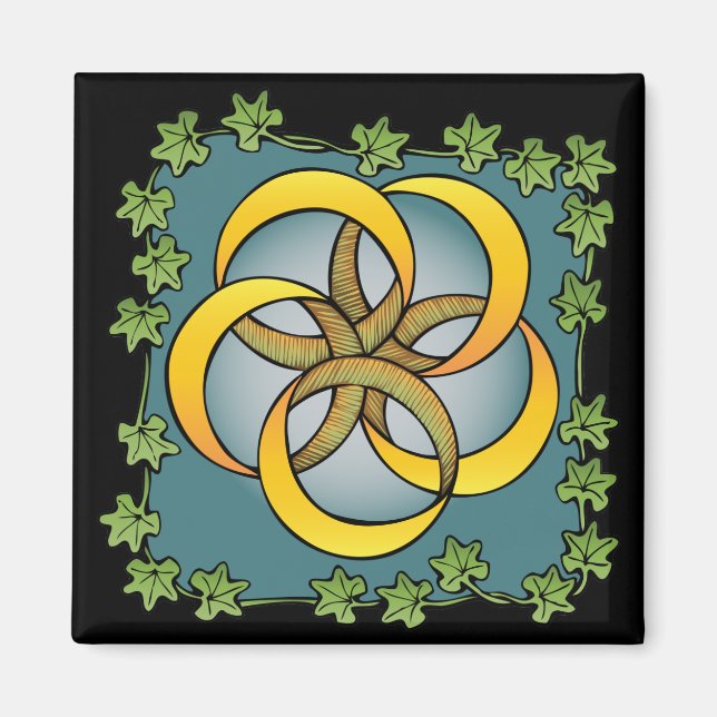 Íman Anéis de cinco Ouros (Frente)