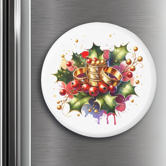 Íman Anéis de cinco Ouros | Doze dias de Natal (Criador carregado)