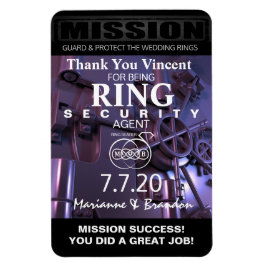 Íman Anel Bearer Obrigado Magnet