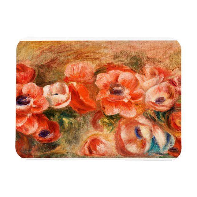 Íman Anêmonas por pintura impressionista de Renoir (Horizontal)