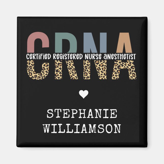 Íman Anestesista de Enfermeira Registrada Certificada C (Frente)