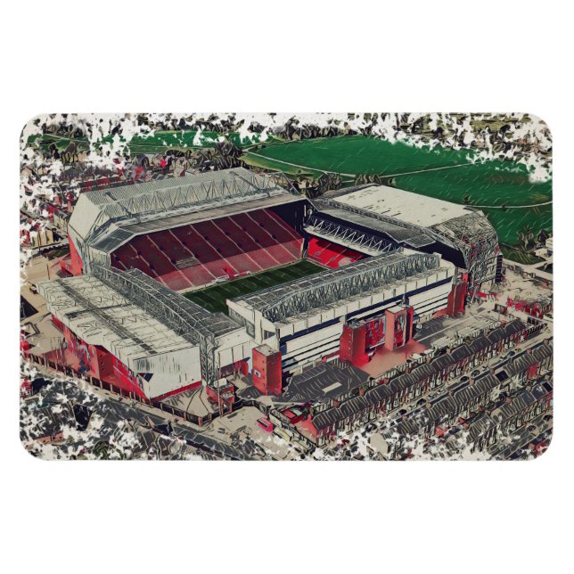 Íman Anfield Stadium Liverpool - Artistic Watercolour (Horizontal)