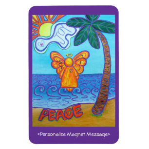 Íman Angel Beach Art Personalizado Magnets Personalizad